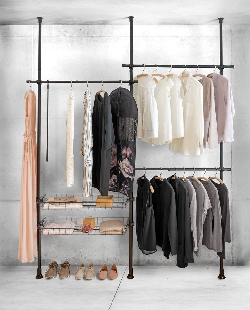 Wenko Herkules stelaż do wieszania ubrań 2-poziomowy podwójny czarny 50631100 - Wysyłka w 24h