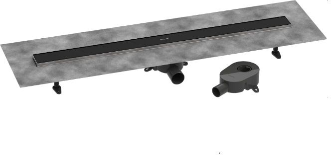 Hansgrohe Raindrain odpływ liniowy 100 cm czarny mat 56275670