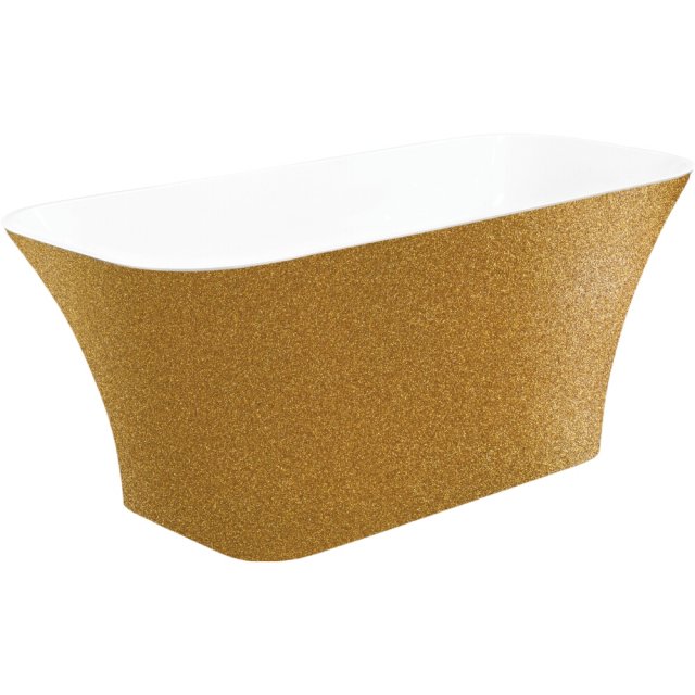 BESCO Wanna wolnostojąca ASSOS GLAM 160x70 cm złota standardowy klik-