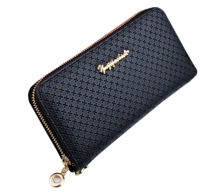 Duży portfel damski Black Fashion