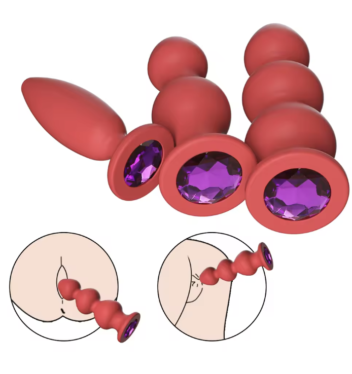 Korek Analny z Ozdobnym Kryształkiem 177