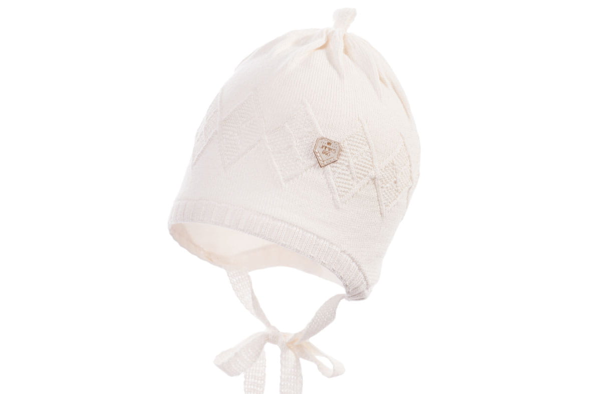 JAMIKS JAKS Czapka do chrztu dla chłopca