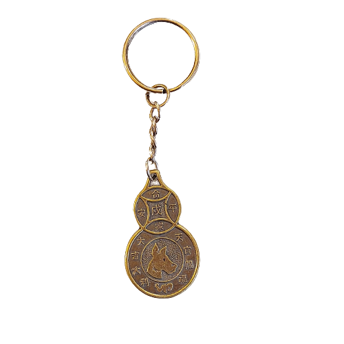 Brelok - Pies na tykwie