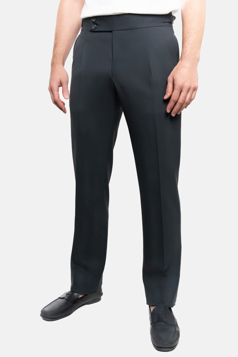 Spodnie Cavalry Twill, antracytowe, wełniane