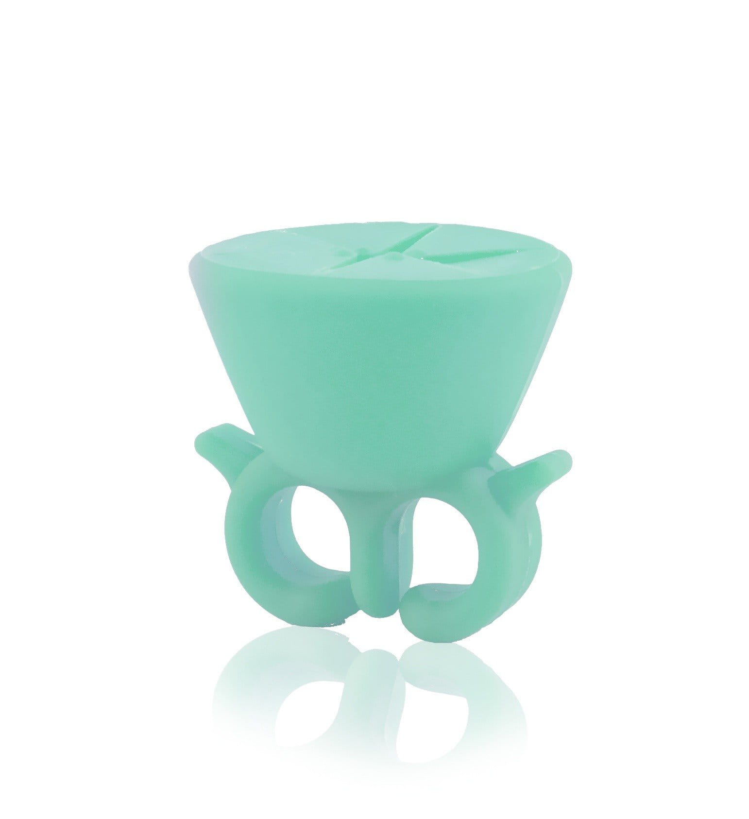 Uchwyt na lakier do malowania paznokci miętowy