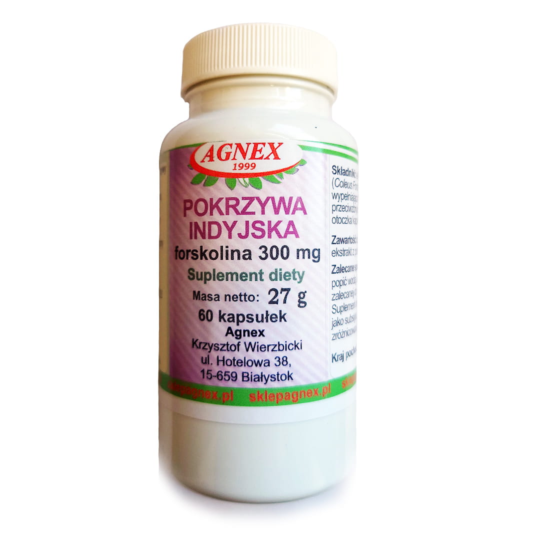 Pokrzywa indyjska (forskolina 300 mg) - 60 kaps.