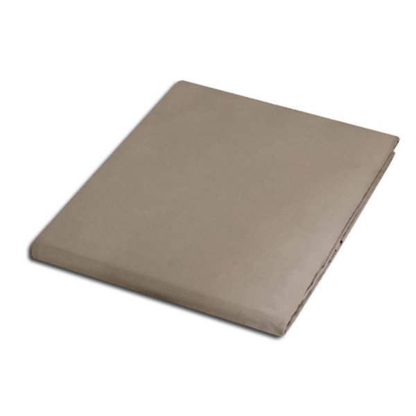 Prześcieradło satynowe bez gumki 220x200 ciemny beż 041