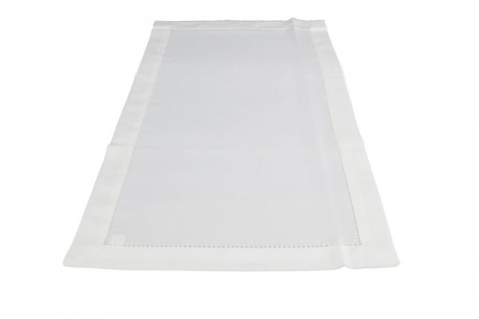 Obrus z mereżką rozmiar 50x100 wzór biały (200)