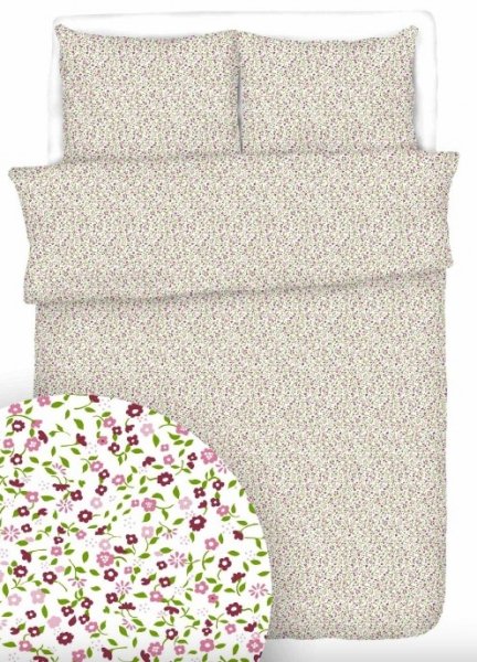 Poszewka 70x80 - KORA bawełniana wz. Łączka