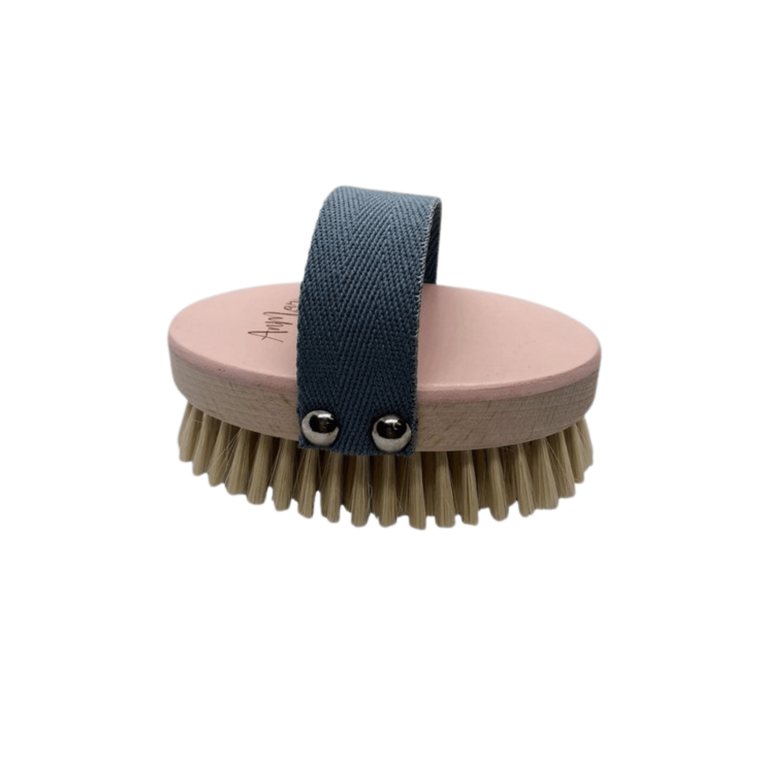 Miękka, Różowa, naturalna szczotka do masażu ciała, szczecina i drewno bukowe, DC1KK, AnMar Brush