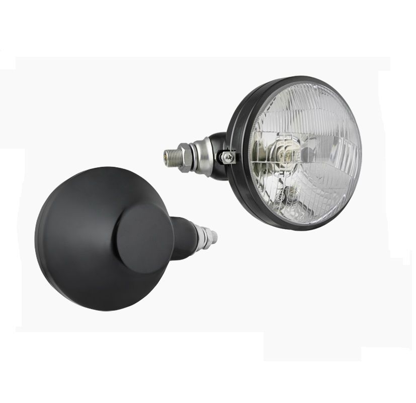 Reflektor przedni typu H4 fi161 w obudowie metalowej lewy RE.43900 Wesem