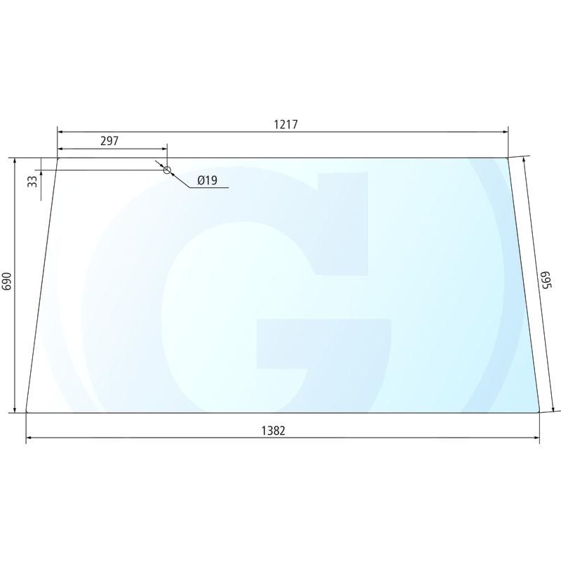 Szyba tylna Fendt Farmer 178810051110