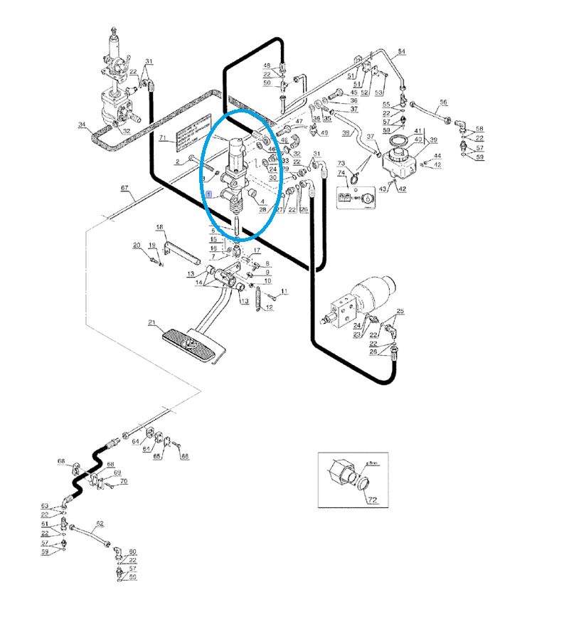 Pompa hamulcowa New Holland LM 85820347 CNH