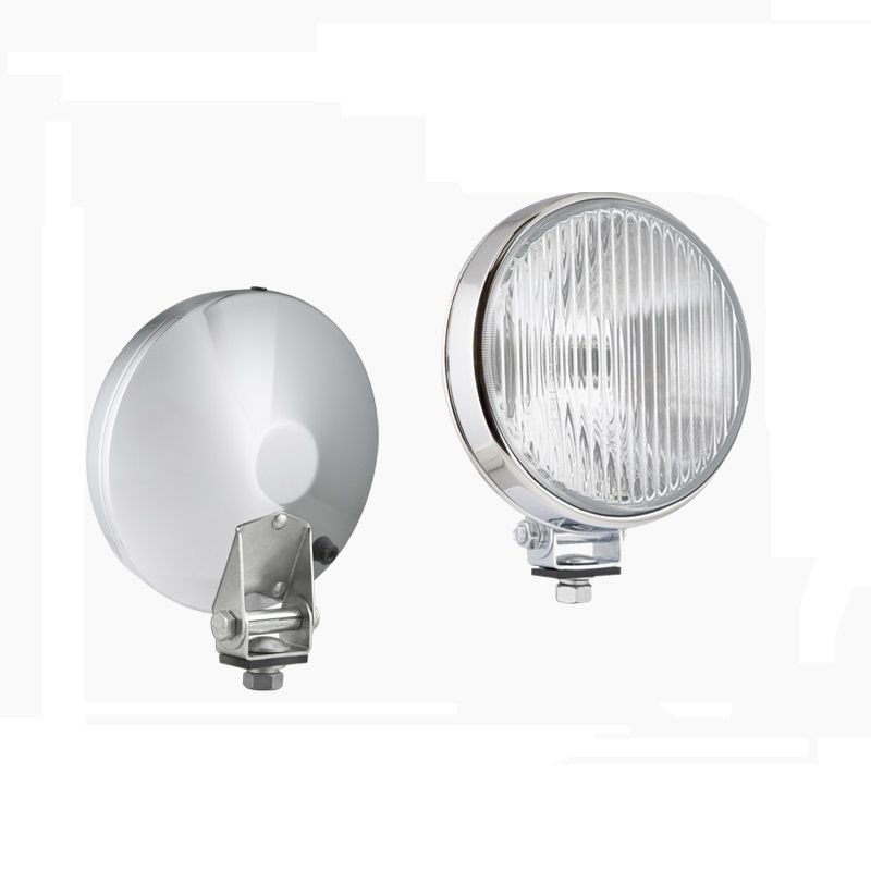 Przeciwmgielny reflektor halogenowy w metalowej chromowanej obudowie z żarówką 0610.44820 Wesem