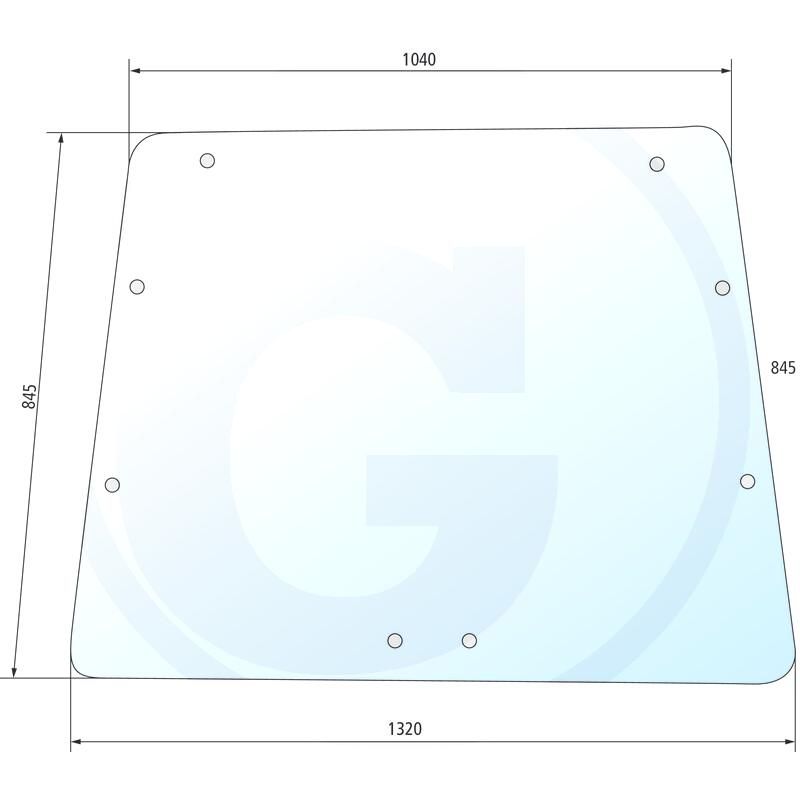 Szyba przednia Deutz Intrac 4326218