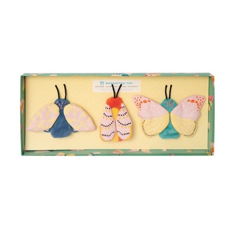 Manhattan Toy Zestaw 3 pacynek na palce Motyle