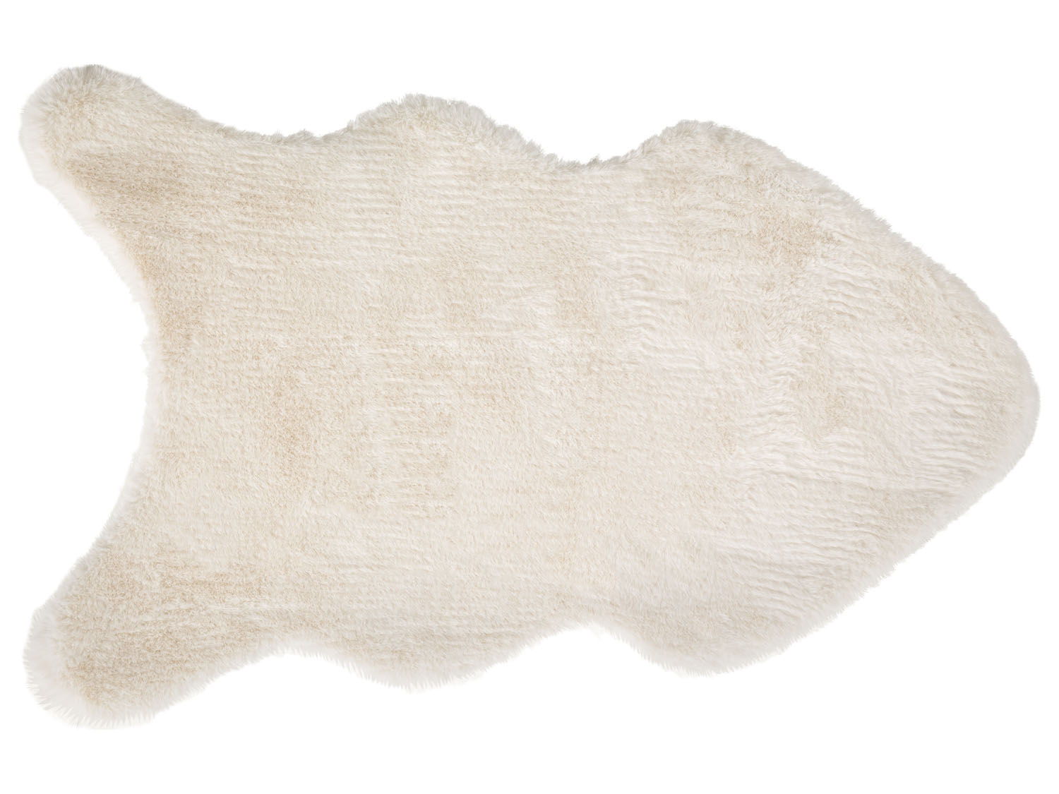 Livarno home Dywanik ze sztucznego futra, 60 x 90 cm Kremowy