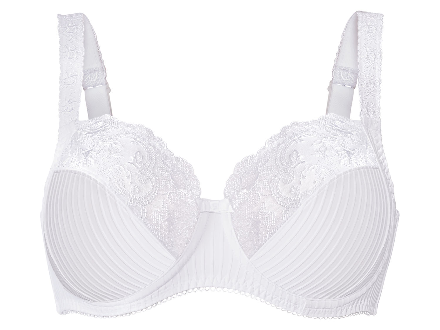 esmara Biustonosz damski z fiszbinami, XXL 90C, Biały