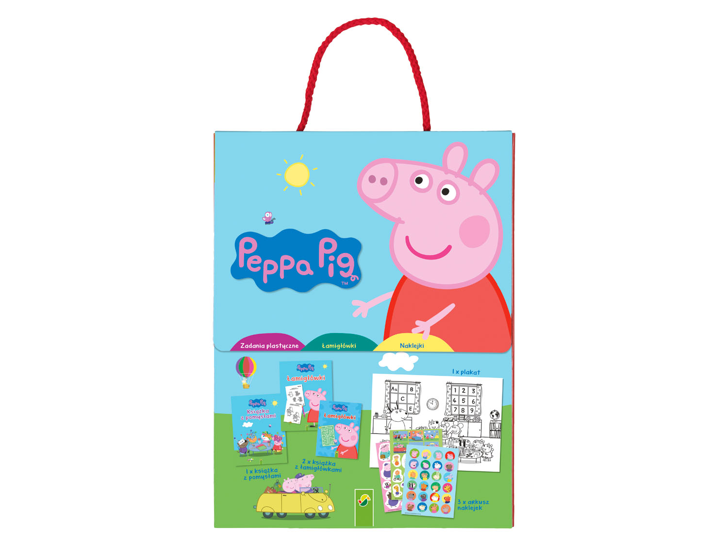 Kuferek kreatywny z bohaterami bajek Świnka Peppa