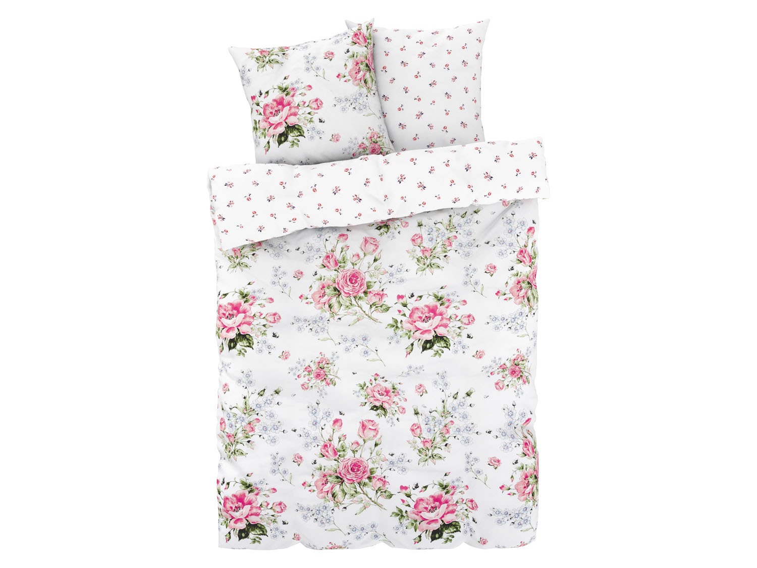 Livarno home Pościel satynowa, 160 x 200 cm Kwiaty