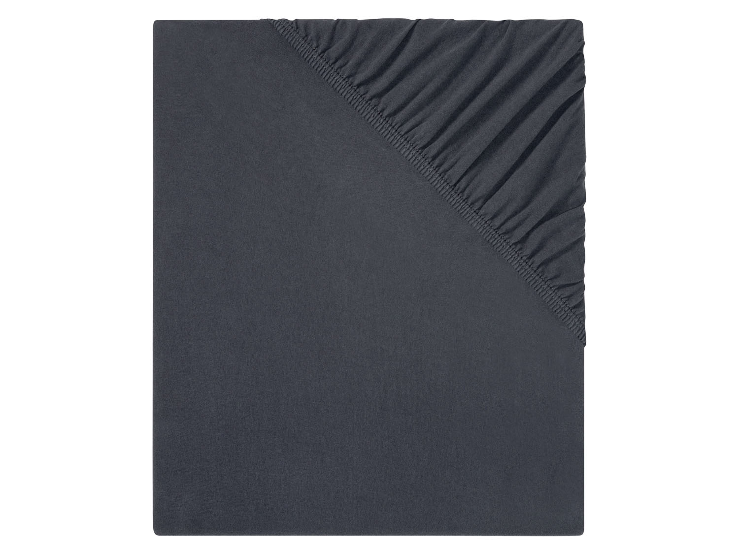 Livarno home Prześcieradło bawełniane z dżerseju z elastanem, 180-200 x 200 cm Szaroniebieski