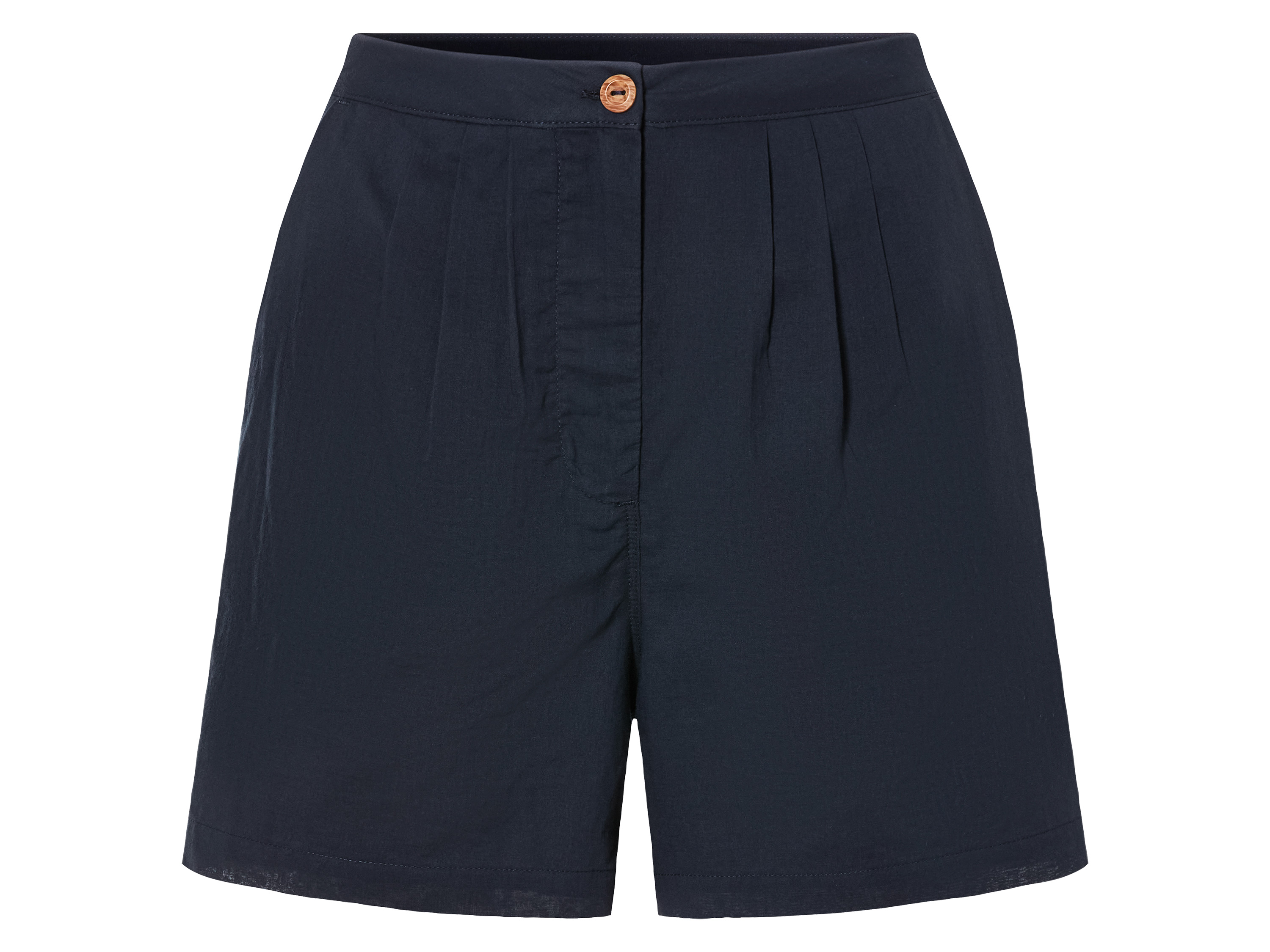 esmara Szorty damskie bawełniane z wysokim stanem Granatowy, 40