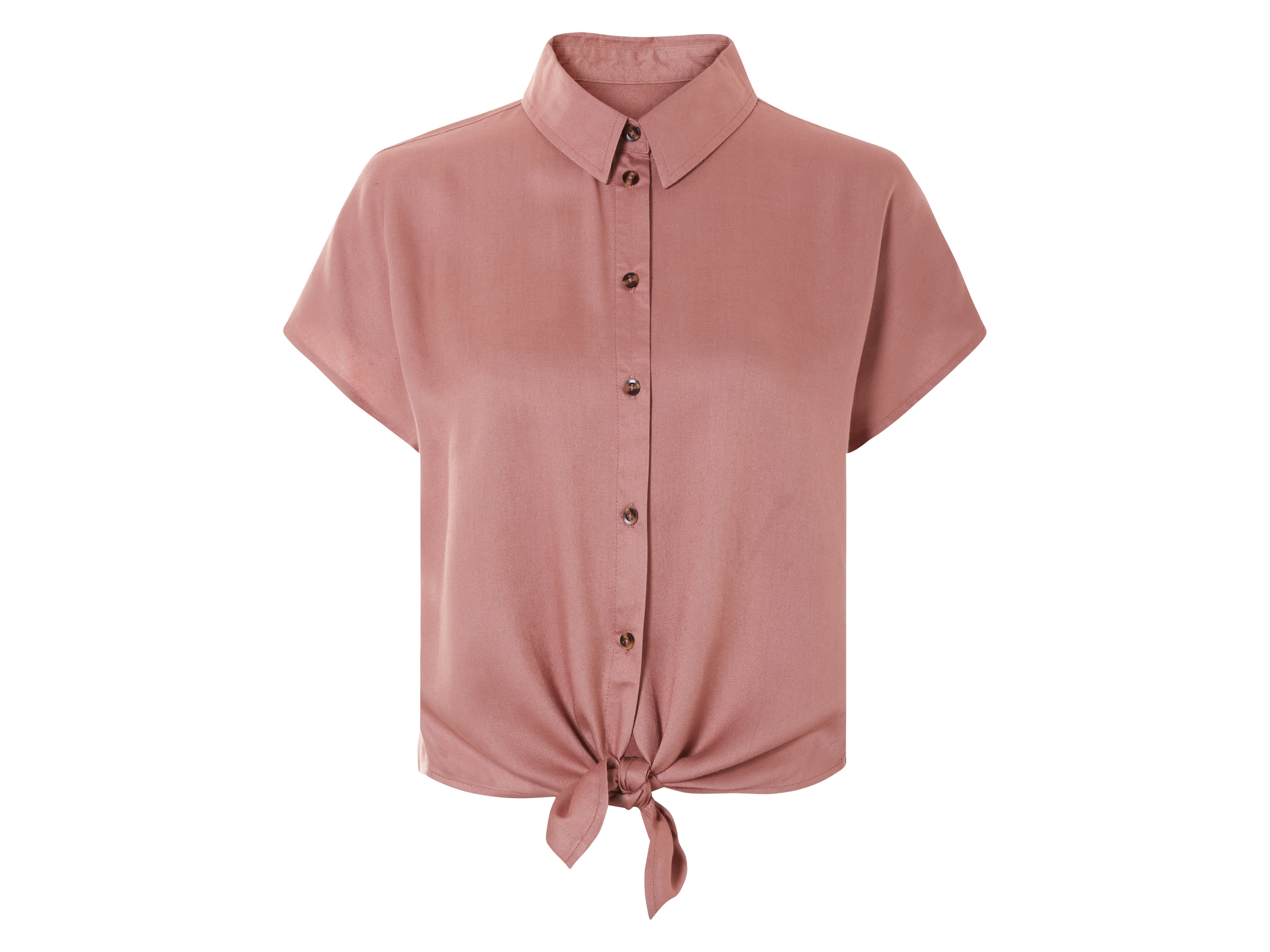 esmara Bluzka damska z wiązaniem Różowy, 34