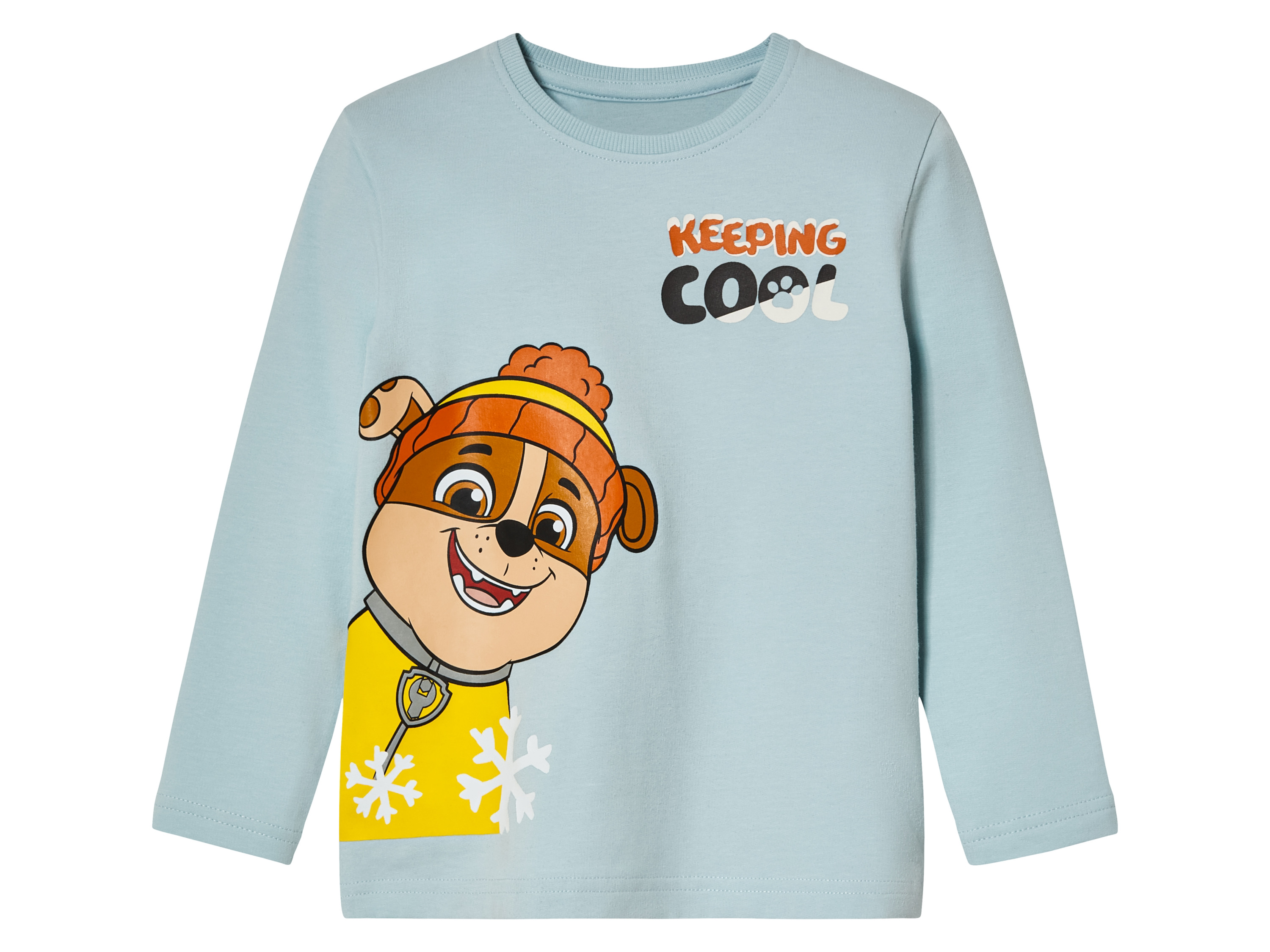 Koszulka termiczna chłopięca z postaciami z bajek Psi Patrol w kolorze jasnoniebieskim, 122/128