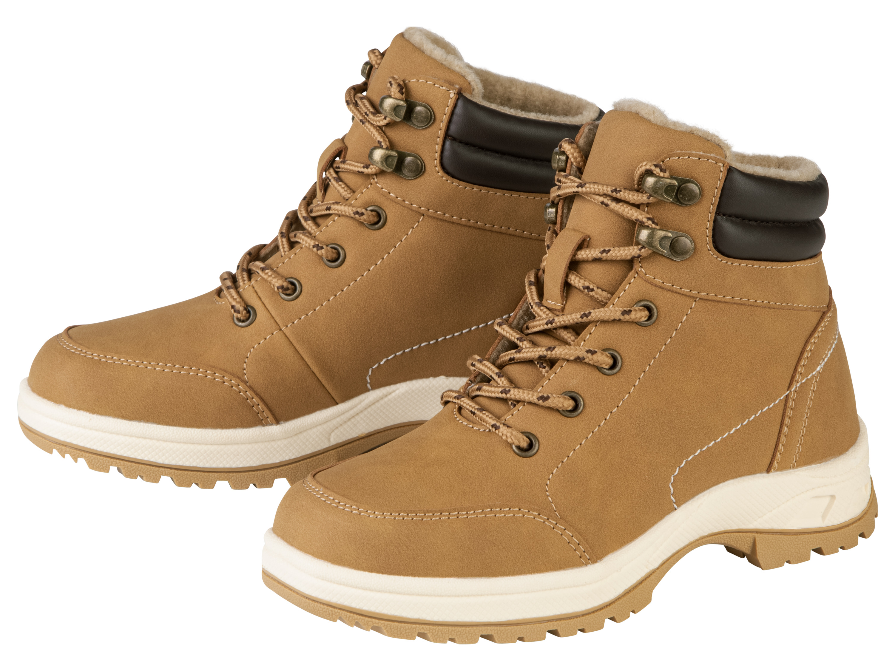 pepperts! Botki dziecięce sznurowane Beżowy, 35