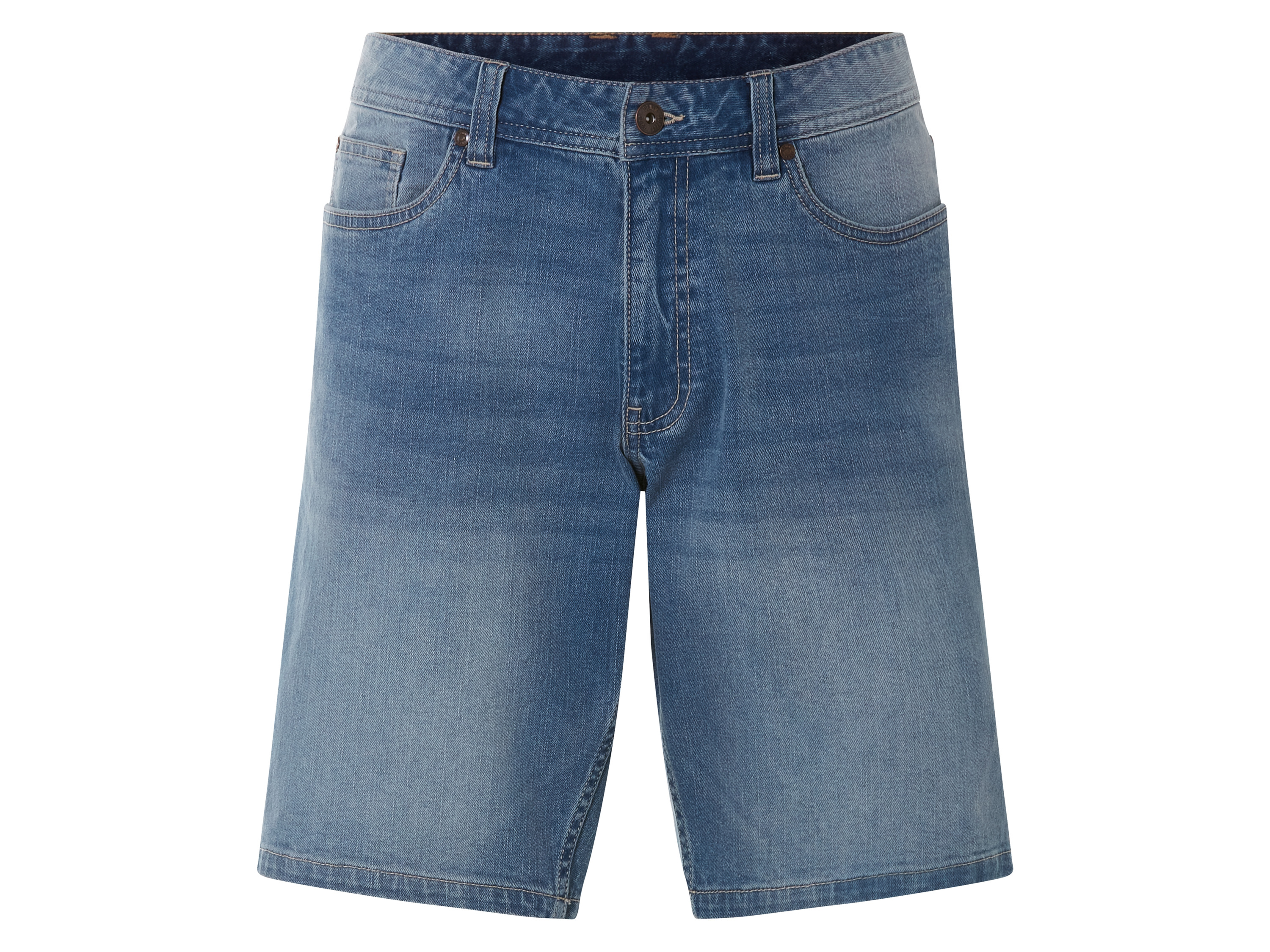 esmara Men Szorty jeansowe męskie z bawełną Jasnoniebieski, 54