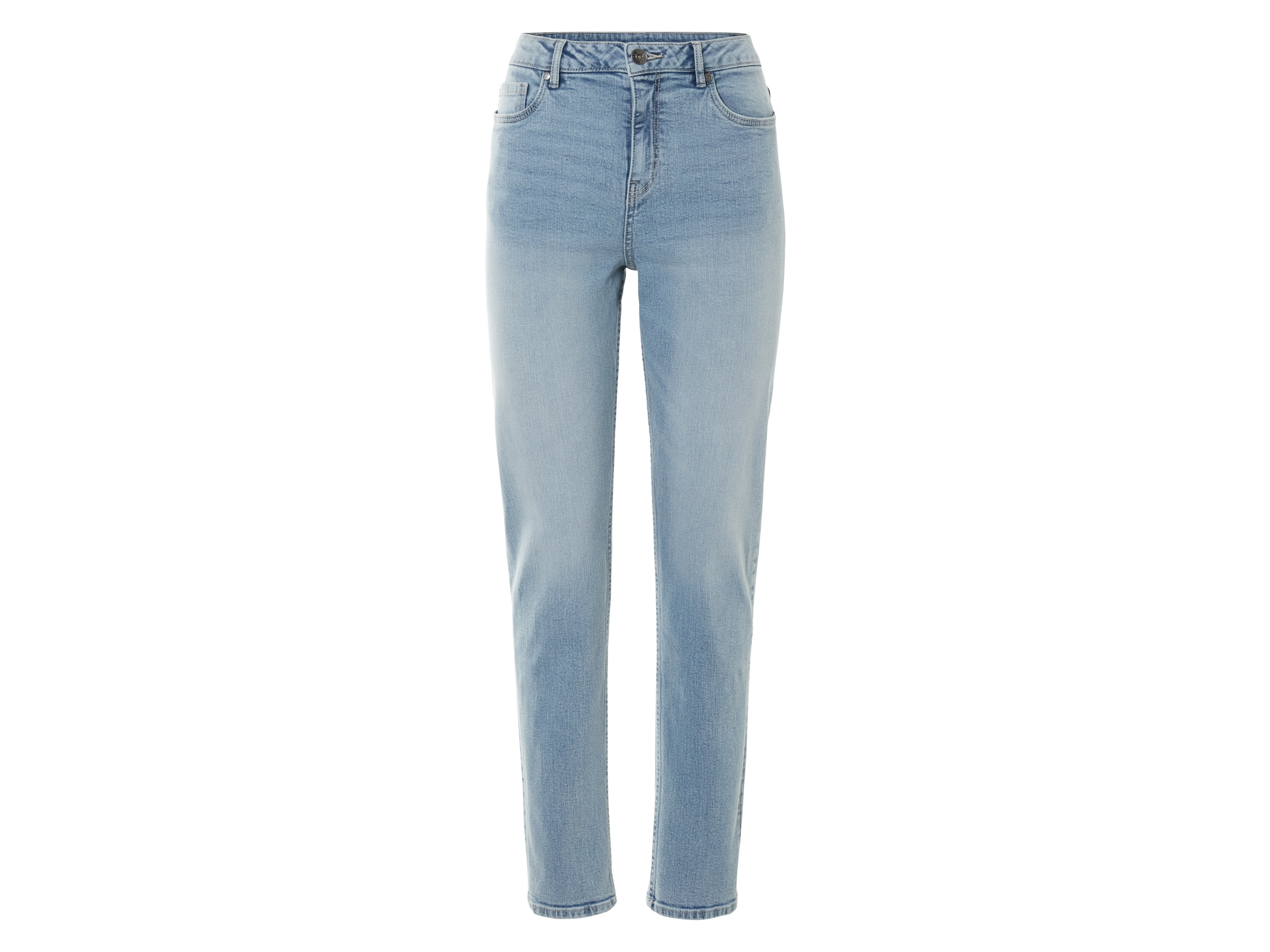 esmara Jeansy damskie straight fit Light blue denim, 34 regularna długość