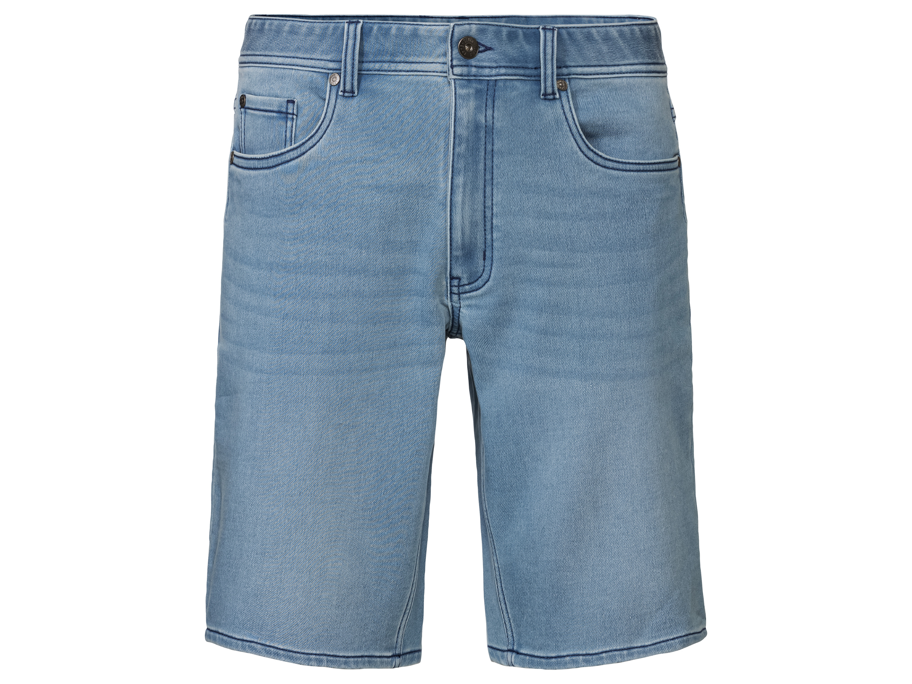 Livergy Bermudy męskie z jeansu dresowego 48, Jasnoniebieski