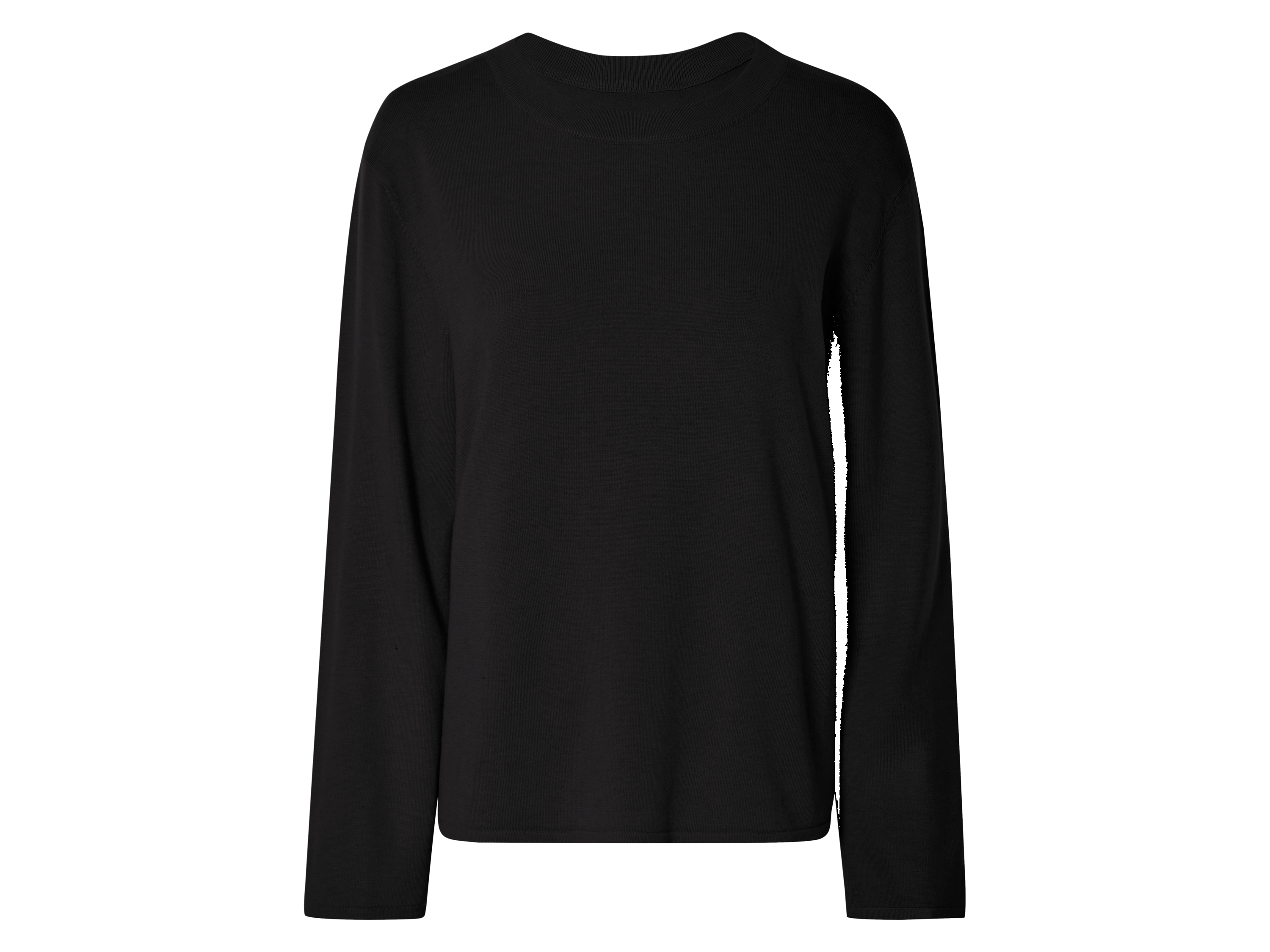 esmara Sweter damski z cienkiej dzianiny Czarny, L 44-46