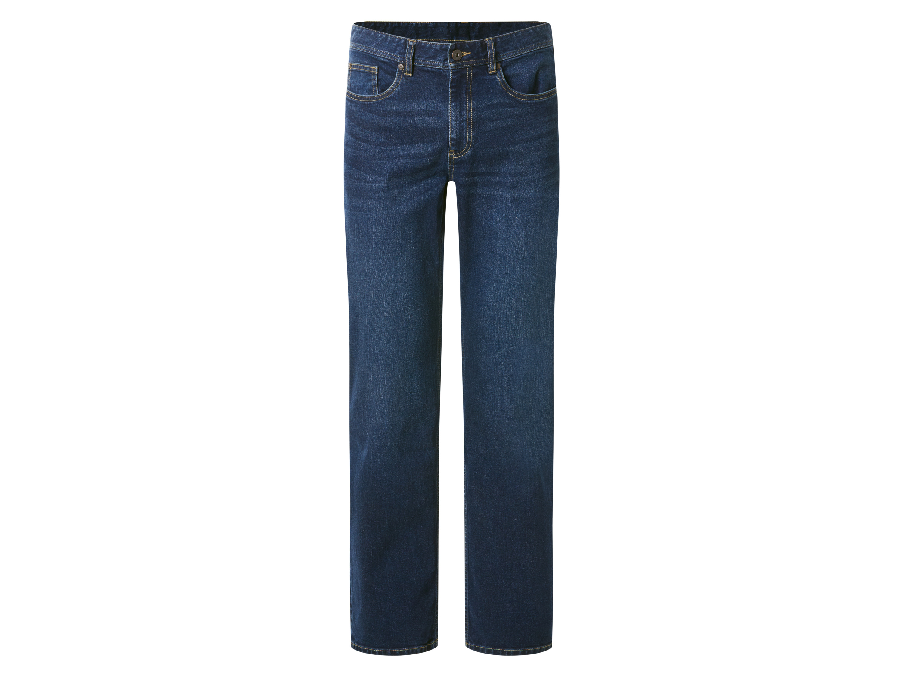 esmara Men Jeansy straight fit męskie z bawełną Ciemnoniebieski, 54 38/32