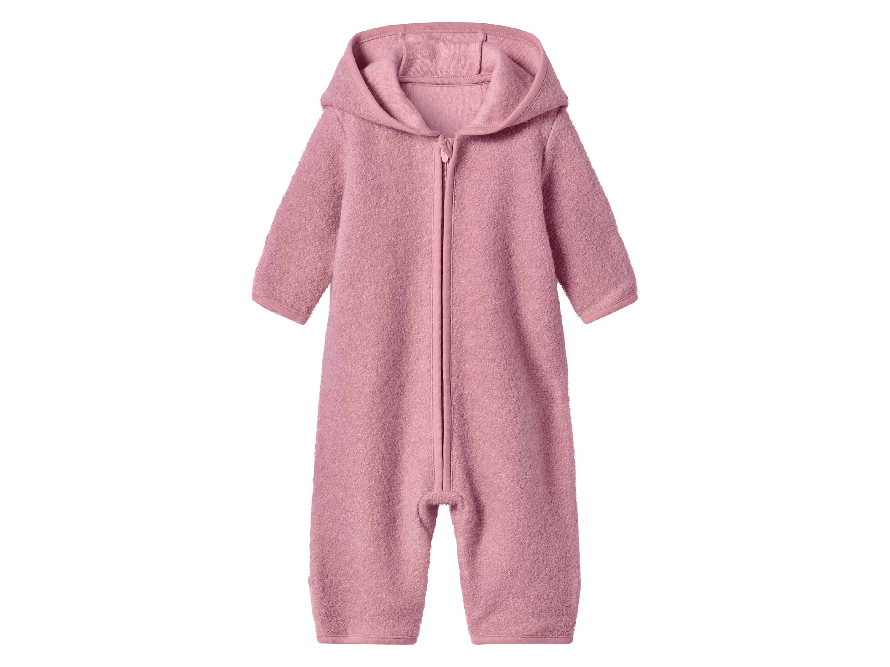 lupilu Kombinezon niemowlęcy z wełny merino Różowy, 74/80