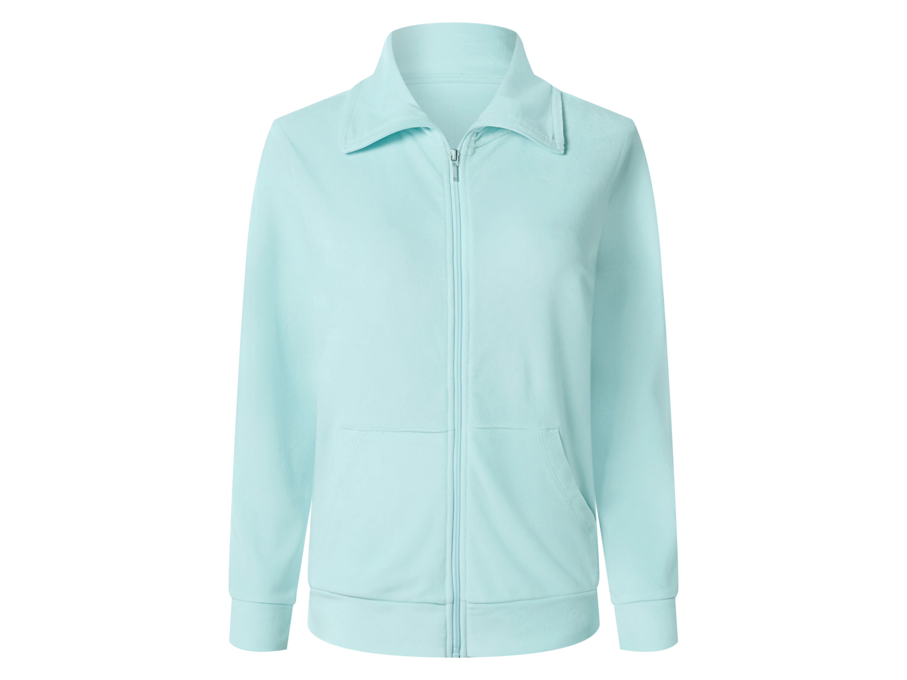 esmara Bluza damska z weluru Niebieski, XS 32/34