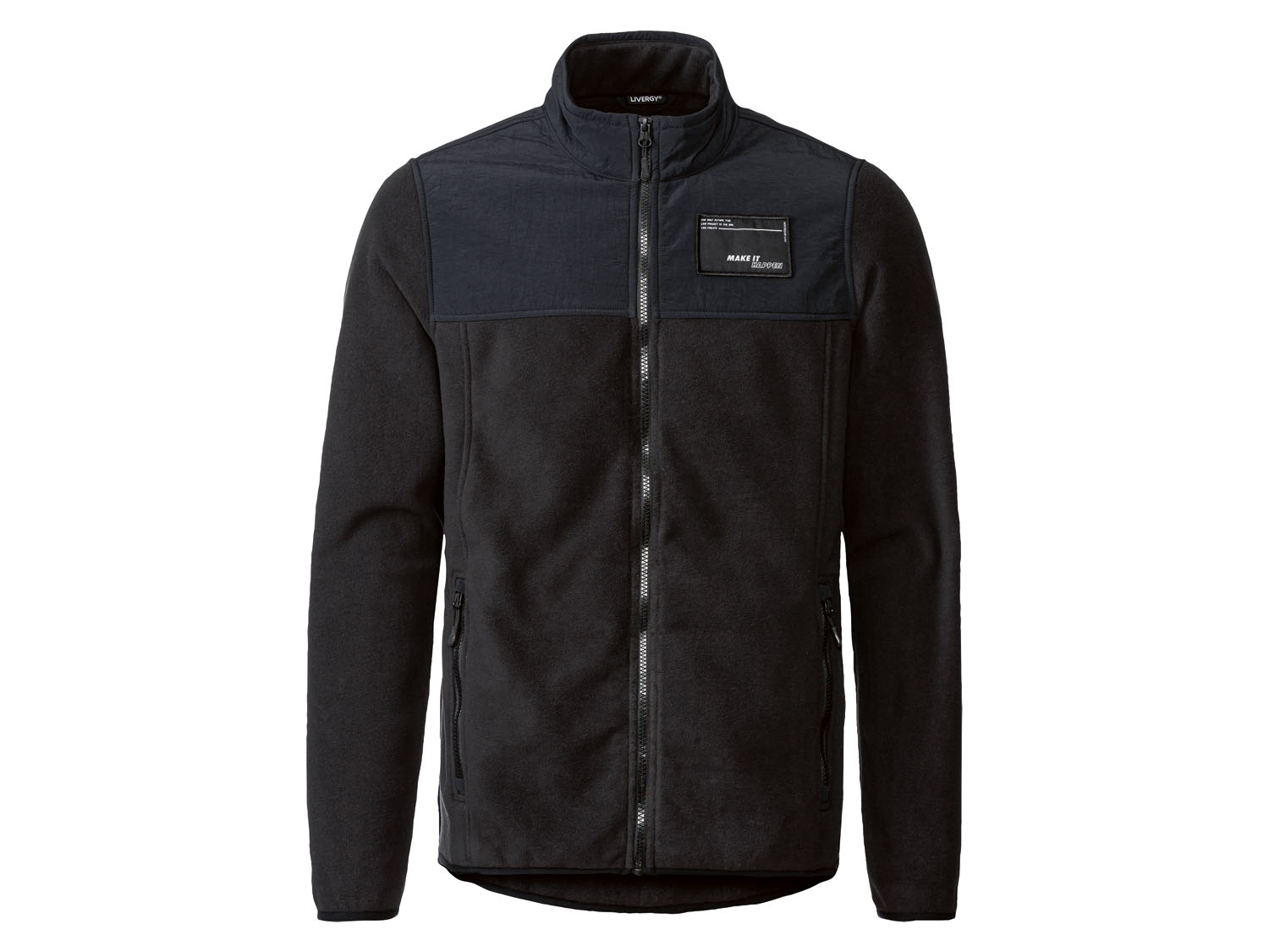 Livergy Bluza polarowa męska S 44/46, Czarny