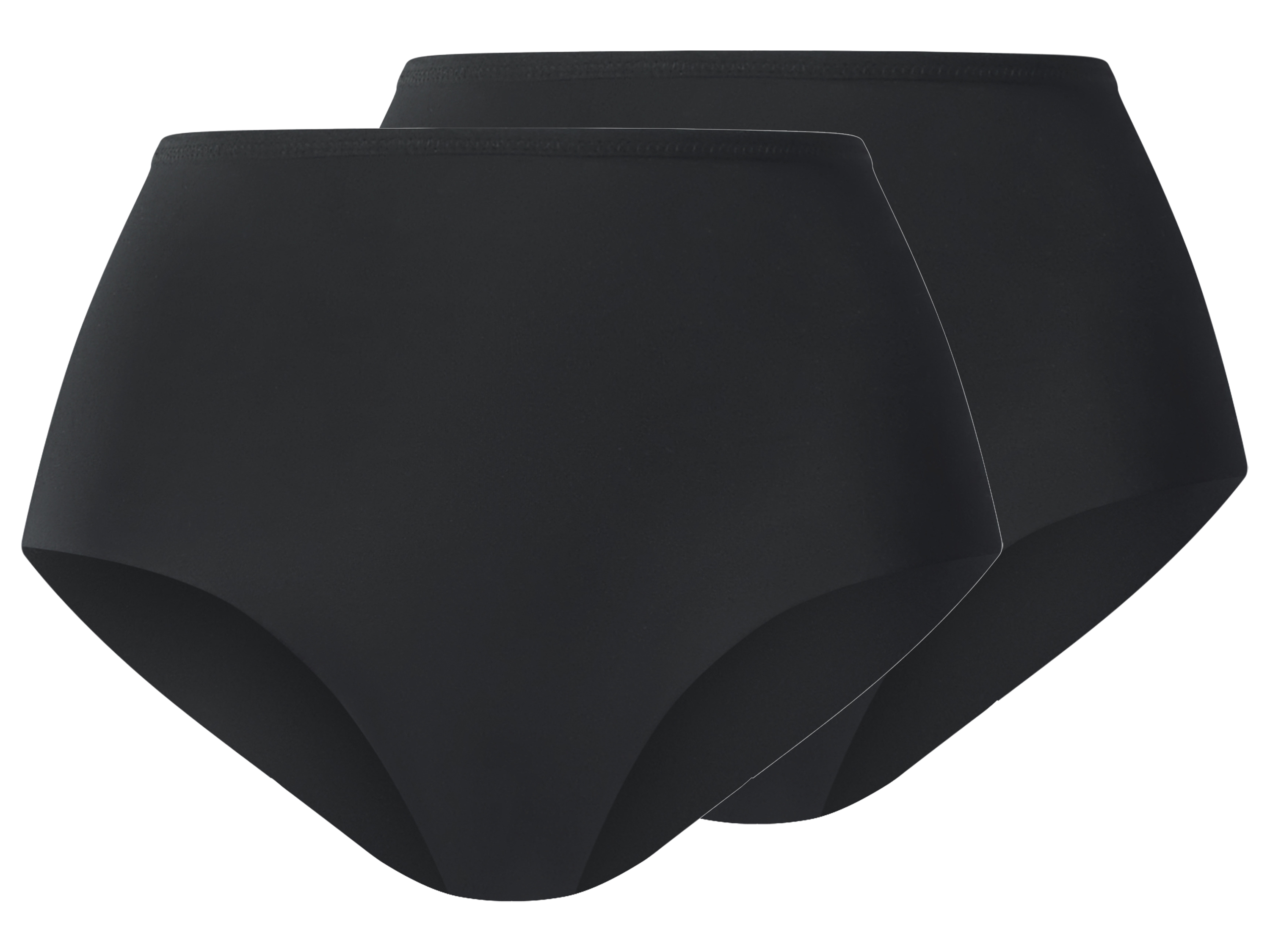 esmara Figi damskie z wysokim stanem, 2 pary Czarny, Xl48/50