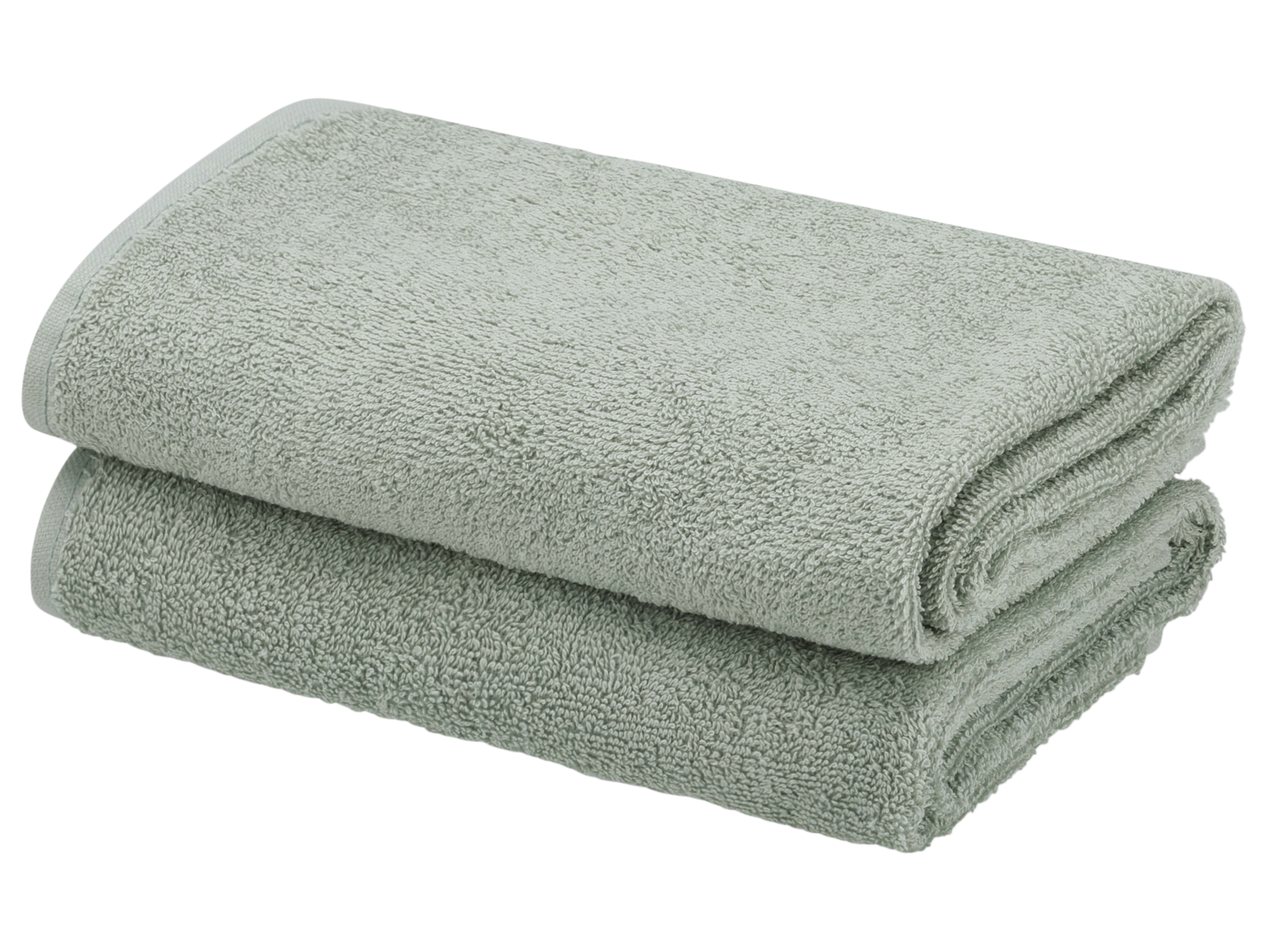 Livarno home Komplet 2 ręczników frotte, 50 x 100 cm Miętowy