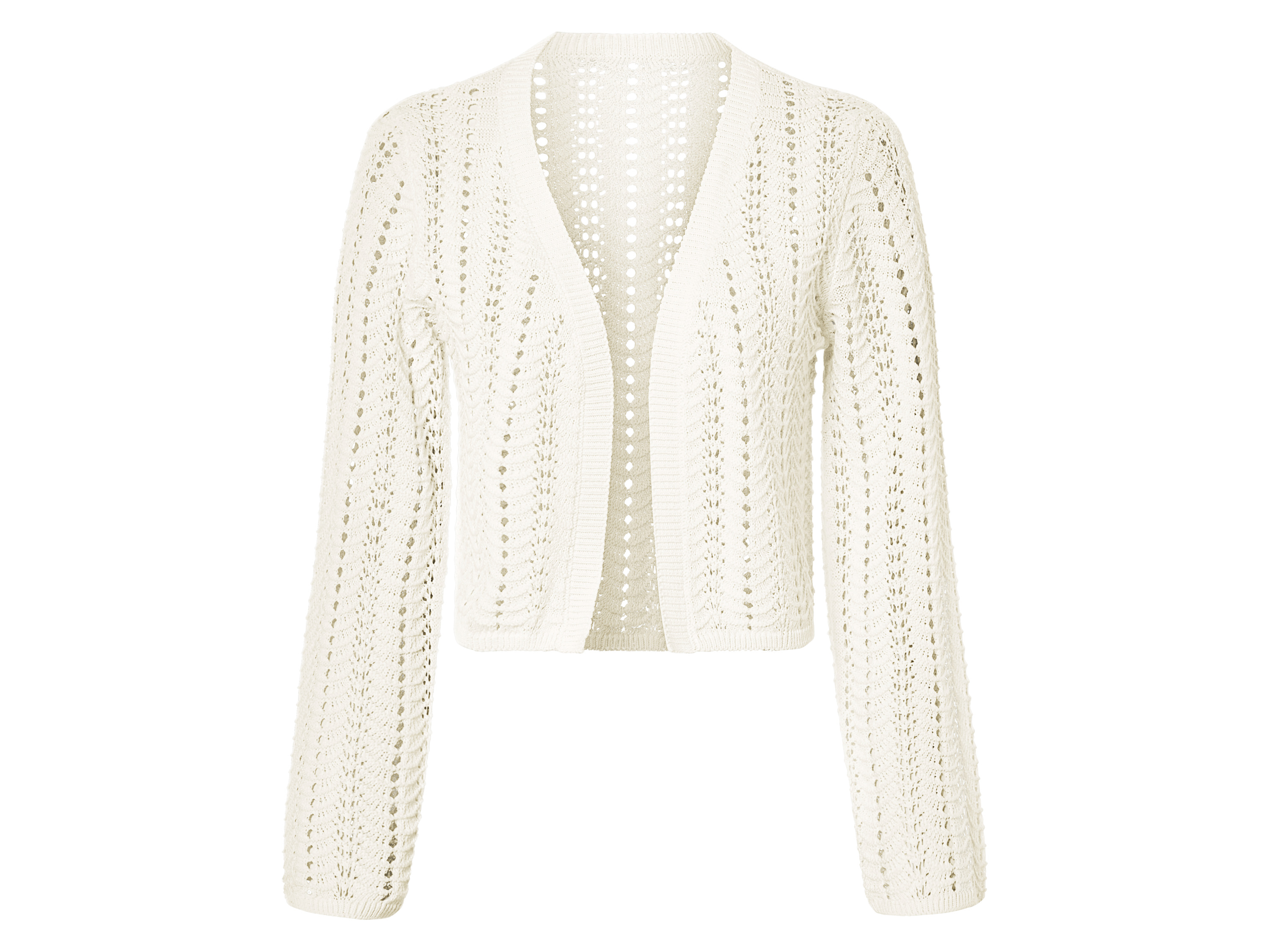esmara Kardigan ażurowy damski Biały, S36/38