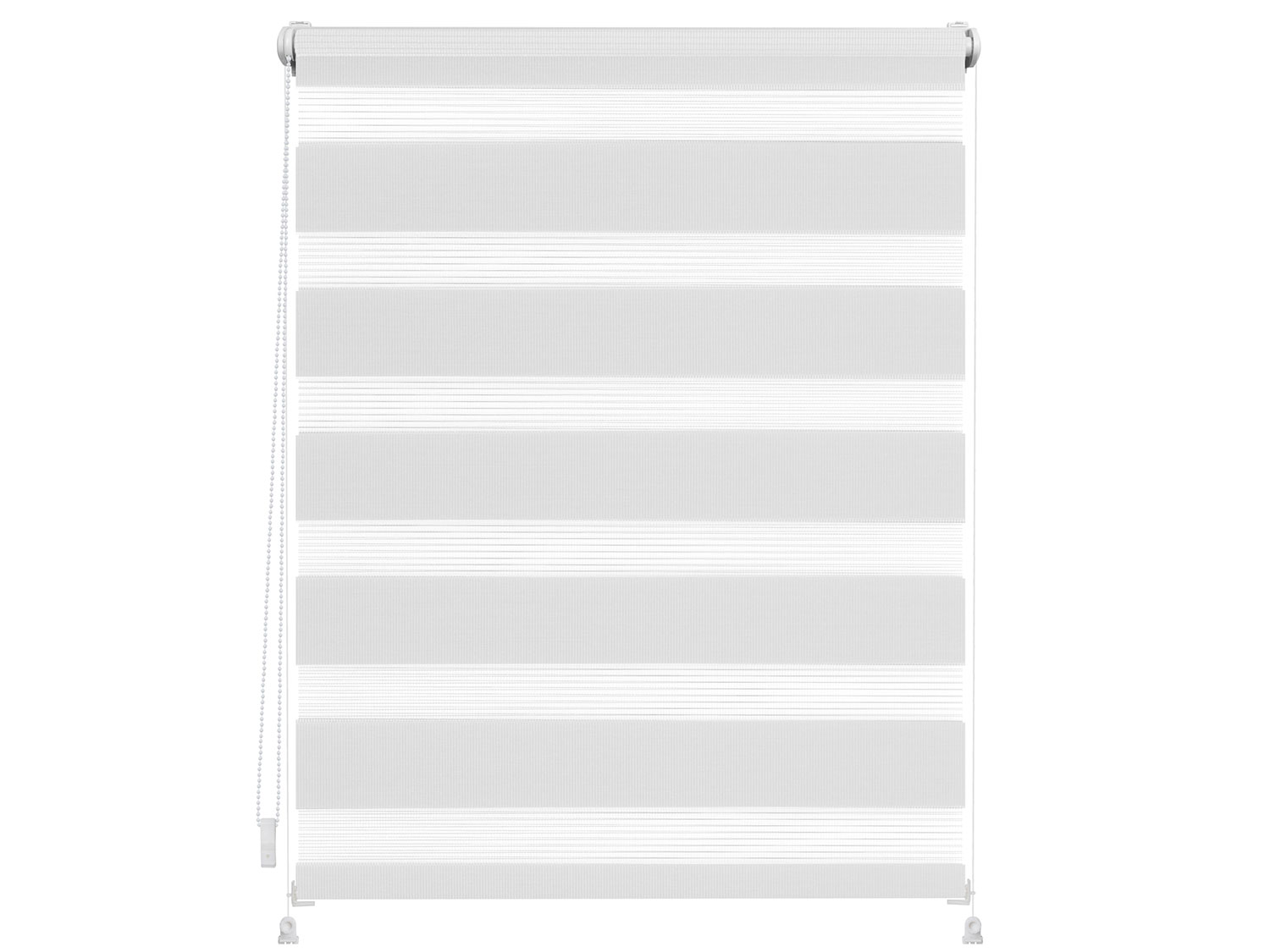 Lichtblick Roleta dzień/ noc Klemmfix, bez wiercenia, zaciemniająca, od 45 x 150 cm Biały, 100 x 150 cm