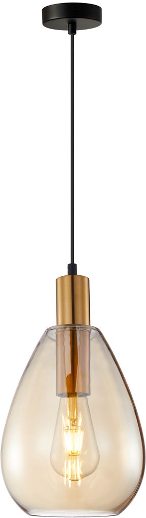 Darmowa Dostawa - Lampa wisząca 1x40 W mosiądz Italux Zulo PND27812BROAMB