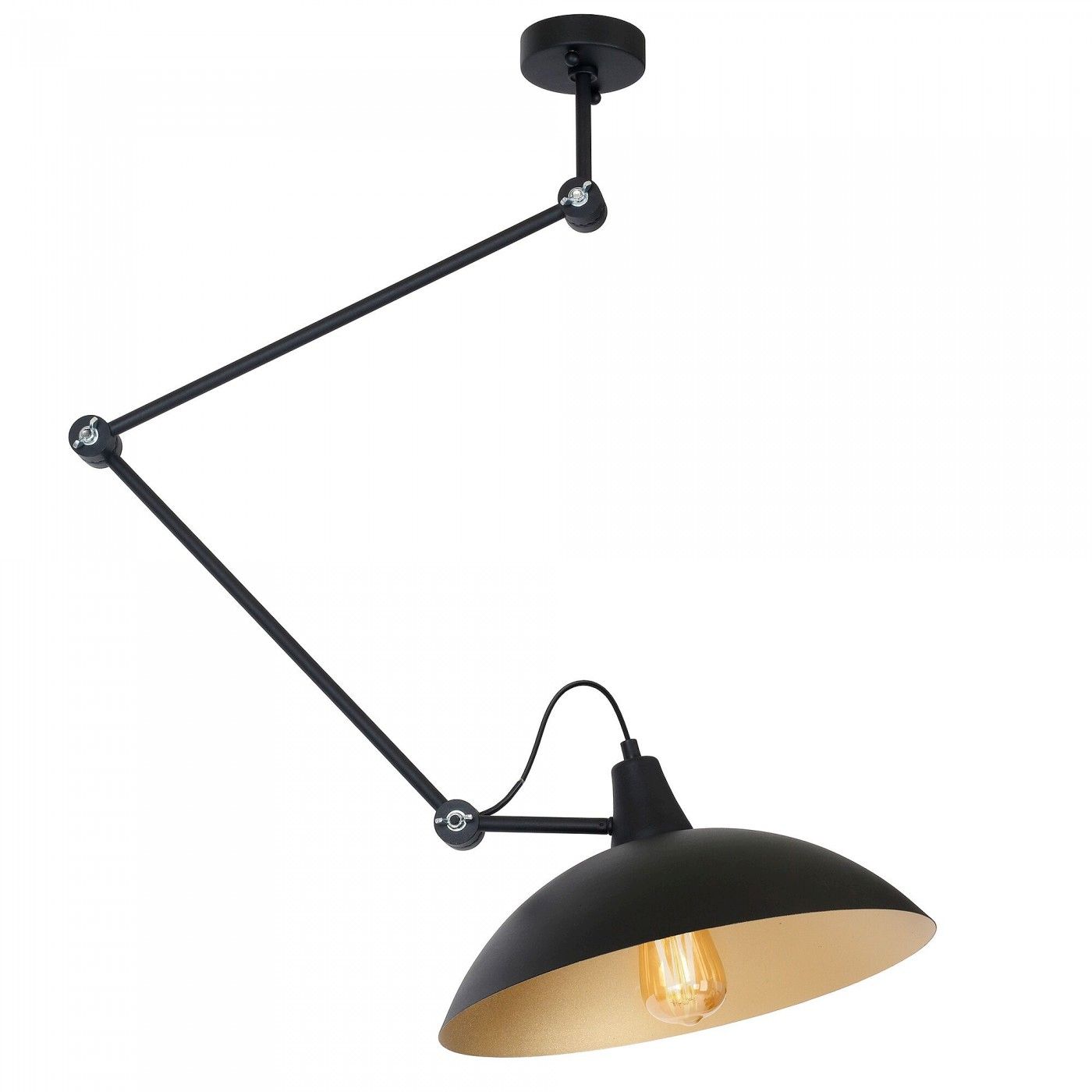 Darmowa Dostawa - Lampa podsufitowa 1x15 W czarna Aldex Melos 808PLG1Z