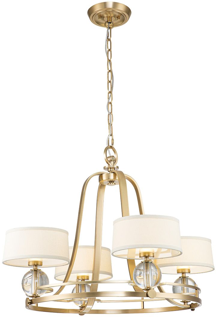 Darmowa Dostawa - Lampa wisząca 4x3 W mosiądz Elstead Lighting Gotham QZGOTHAM4BB