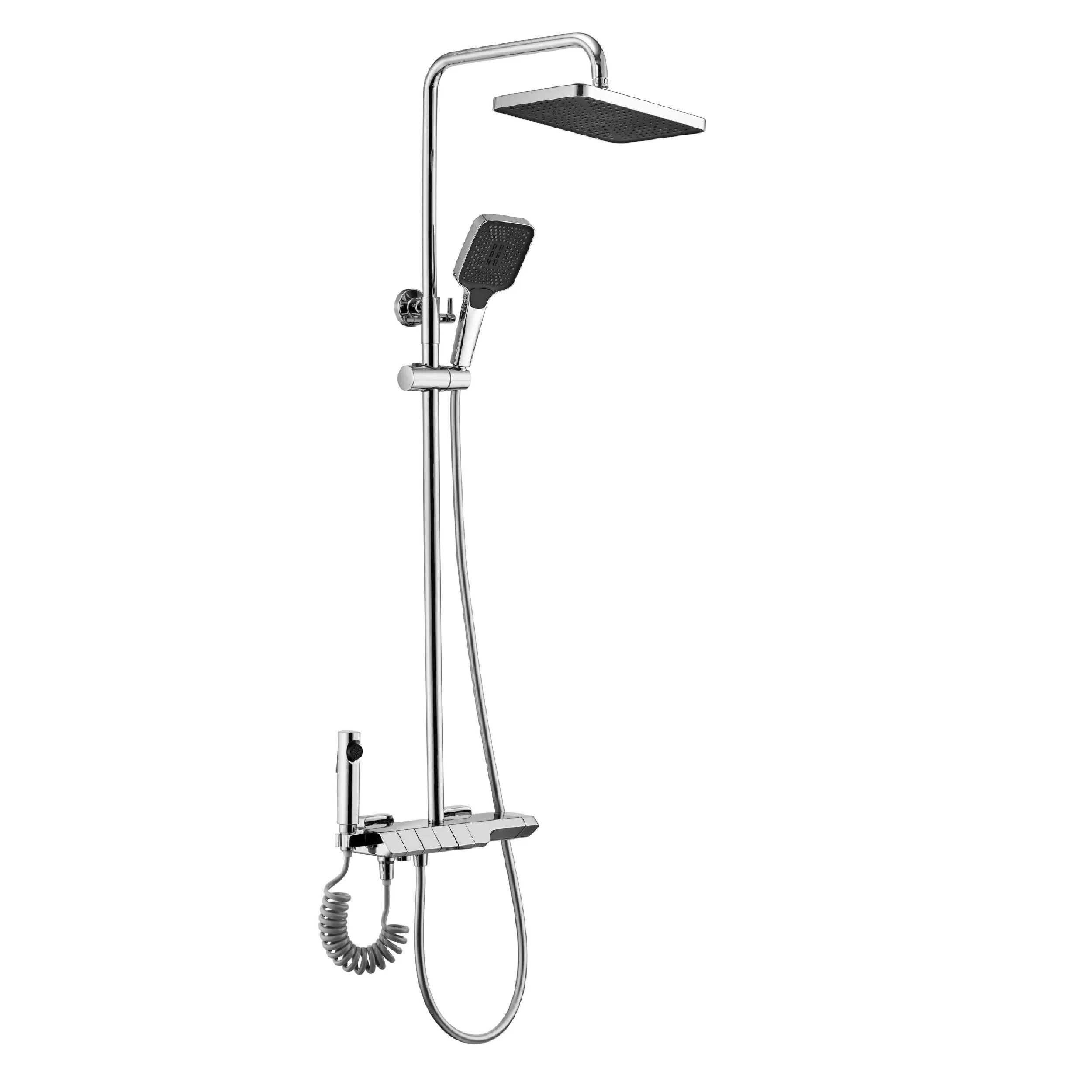 Darmowa Dostawa - Zestaw prysznicowy ścienny z deszczownicą chrom Rea Rob REAP6626