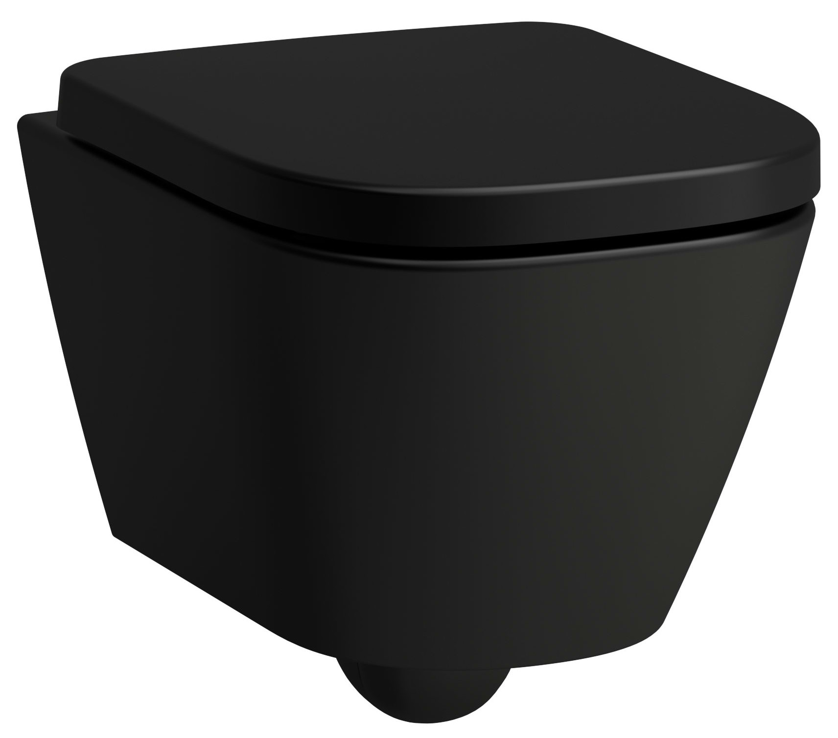 Darmowa Dostawa - Miska WC wisząca ze spłukiwaniem wirowym czarny mat Laufen Meda H8201137160001