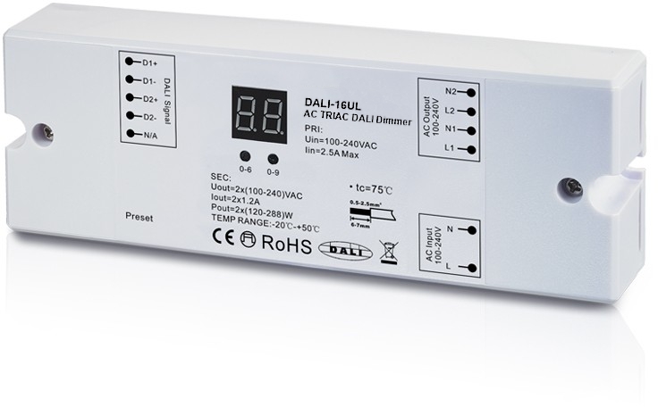 Darmowa Dostawa - Ściemniacz biały Unilight DALI16UL