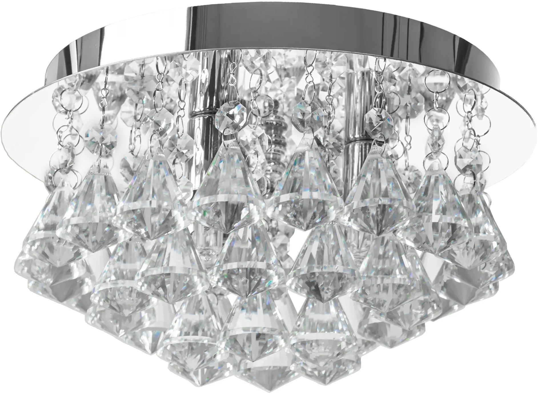 Darmowa Dostawa - Lampa podsufitowa 3x40 W chrom TooLight Kryształ OSW06822