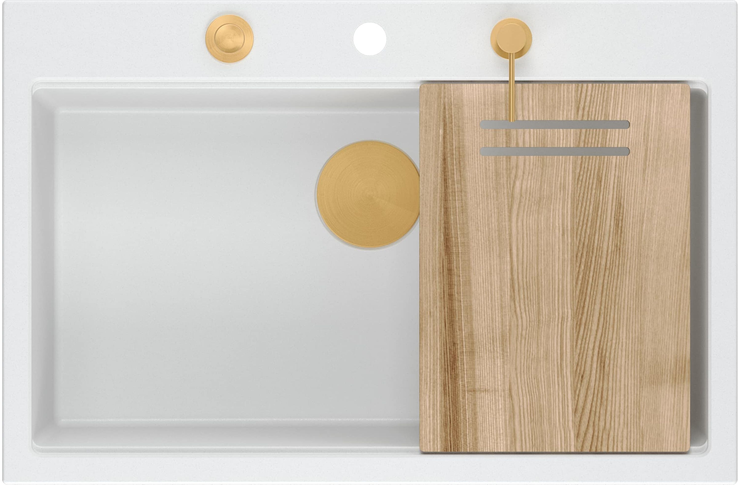 Darmowa Dostawa - Zlewozmywak GraniteQ 76x50 cm Quadron Marc HQM7650U1PVDC1