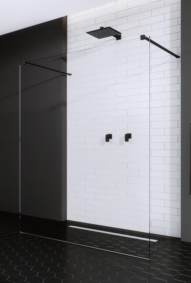 Darmowa Dostawa - Ścianka prysznicowa walk-in 140 cm Radaway Modo X Black I 3883445401